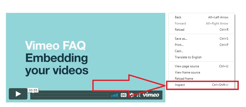 how to download subtitles from embedded vimeo videos