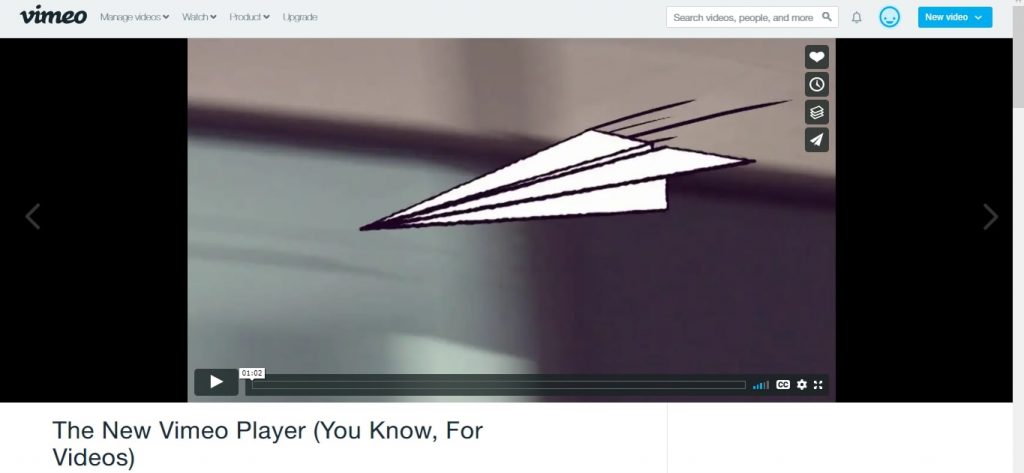 vimeo video player