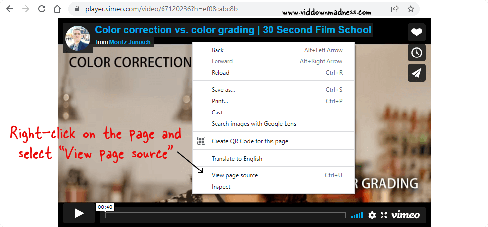 How to Download Audio From Vimeo Step-3